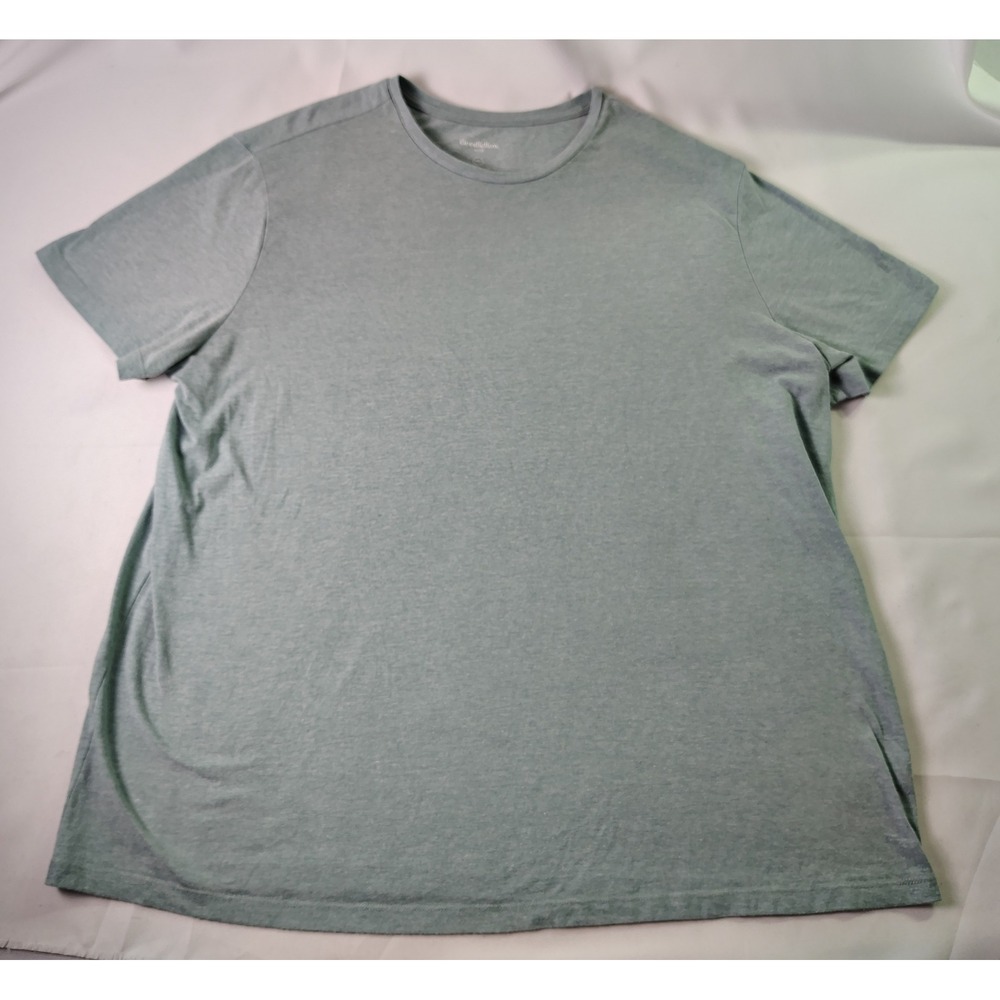 Goodfellow Co Mens Lyndale Tee Shirt 2XL Crew Neck Short Sleeve Heather Green‎